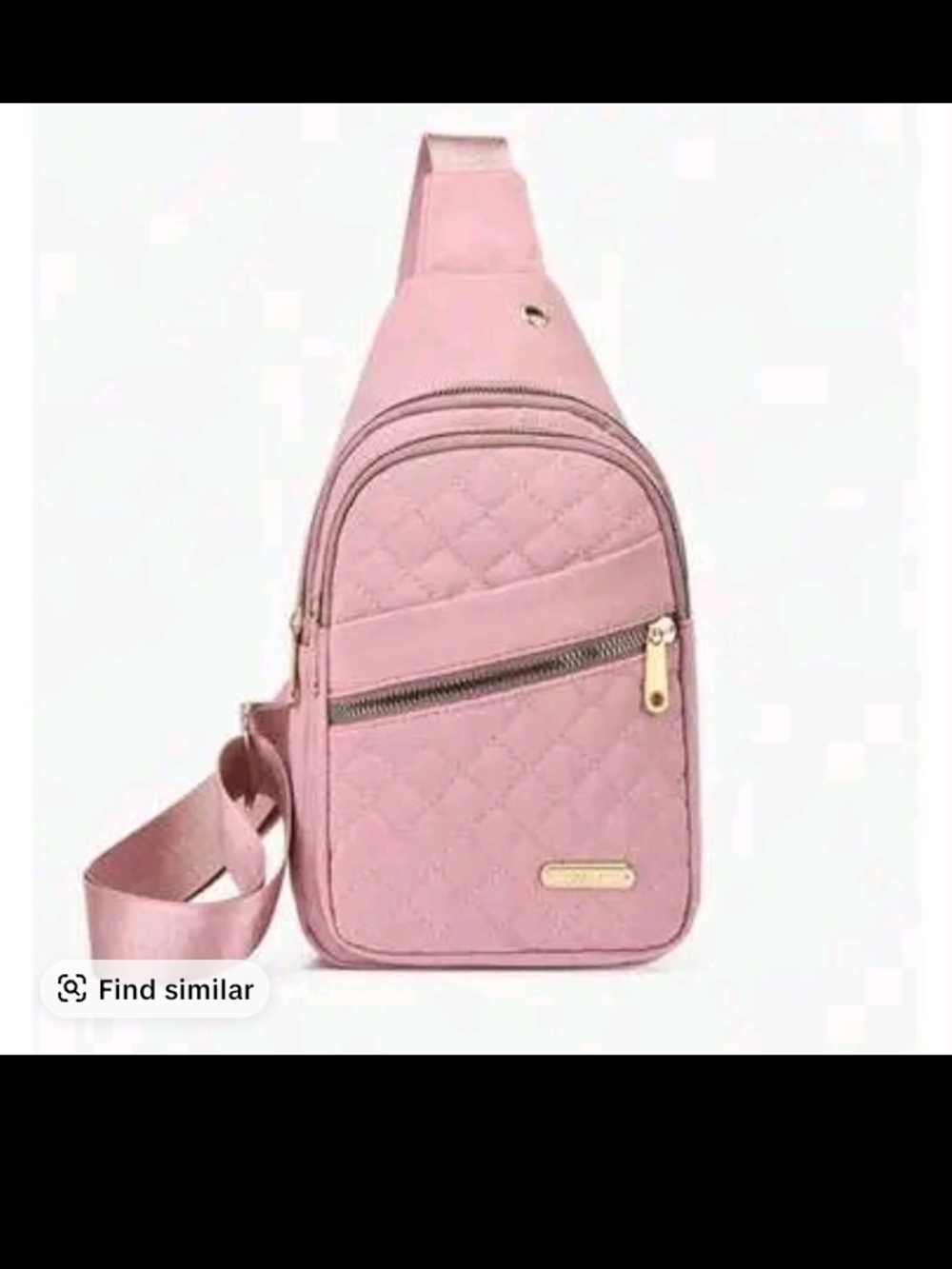 Quilted Pink Crossbody Sling Bag - Stylish Everyday Carry